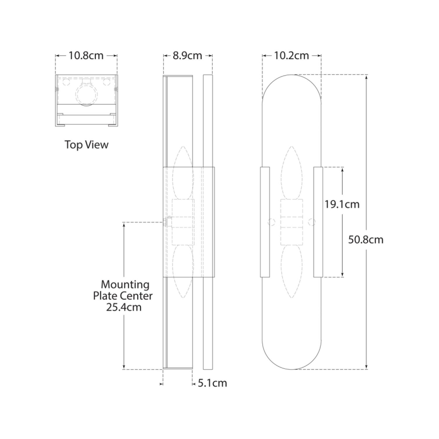 Melange Wall Light Nickel Wall Light Polished Nickel - Andrew Martin