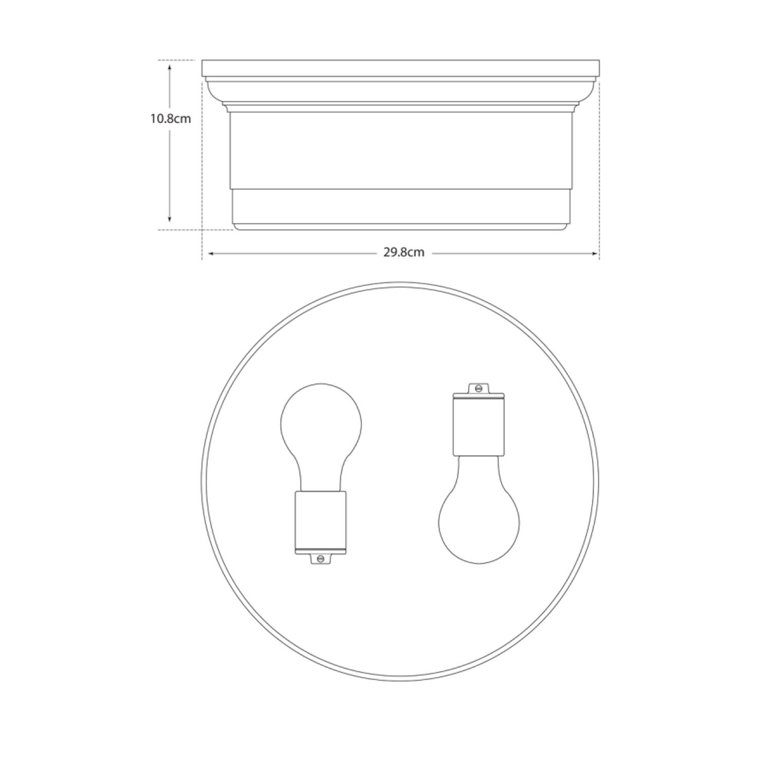 Siena Ceiling Light Nickel Ceiling Light Small Polished Nickel - Andrew Martin