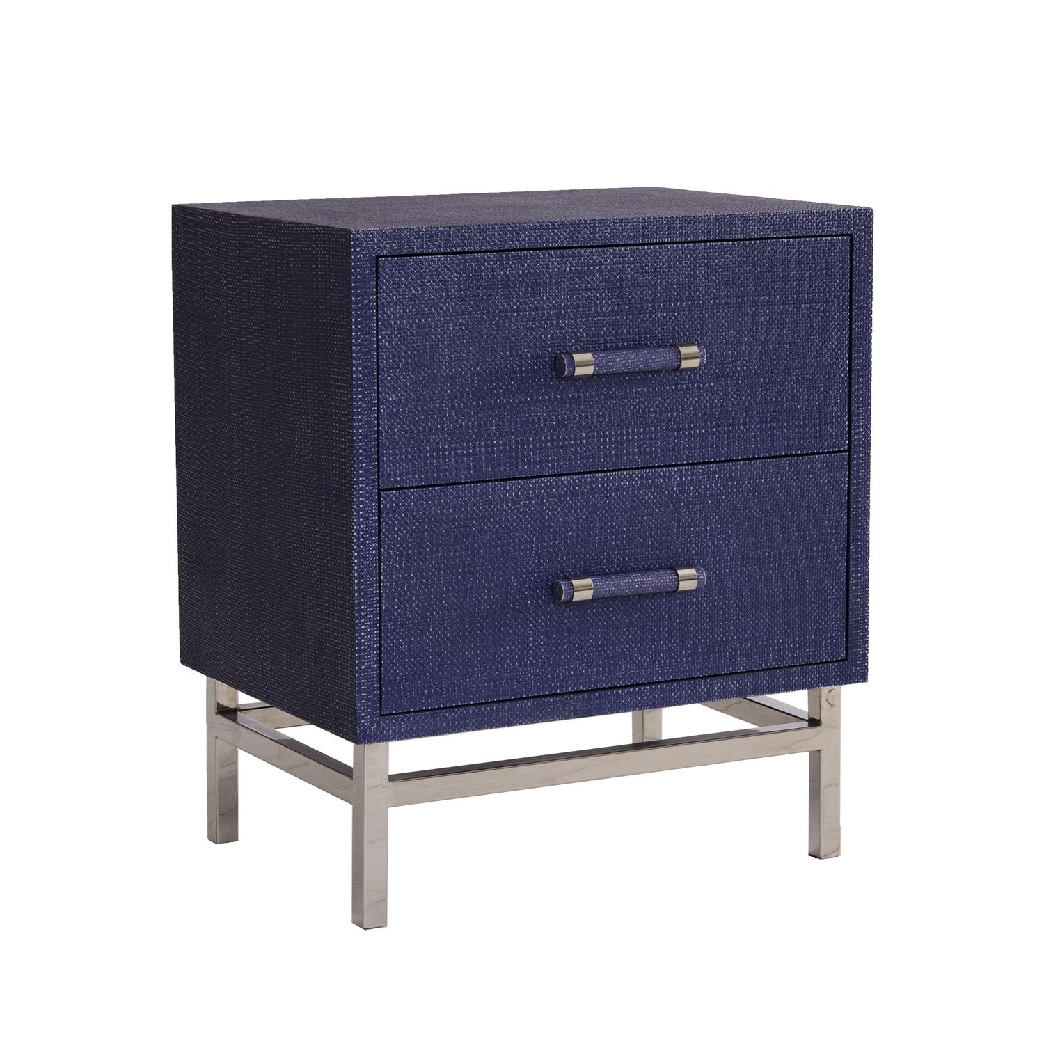 Hesta Bedside Table Blue Bedside Table - Andrew Martin
