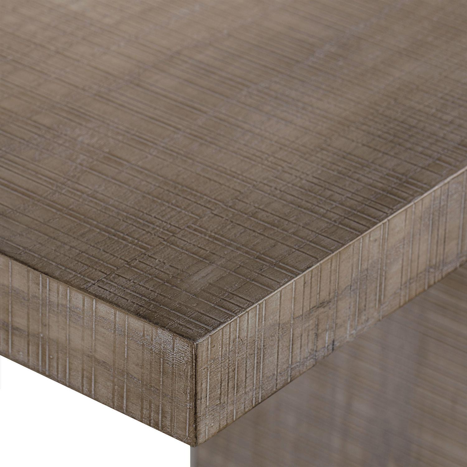 Raffles Side Table Grey End Table - Andrew Martin