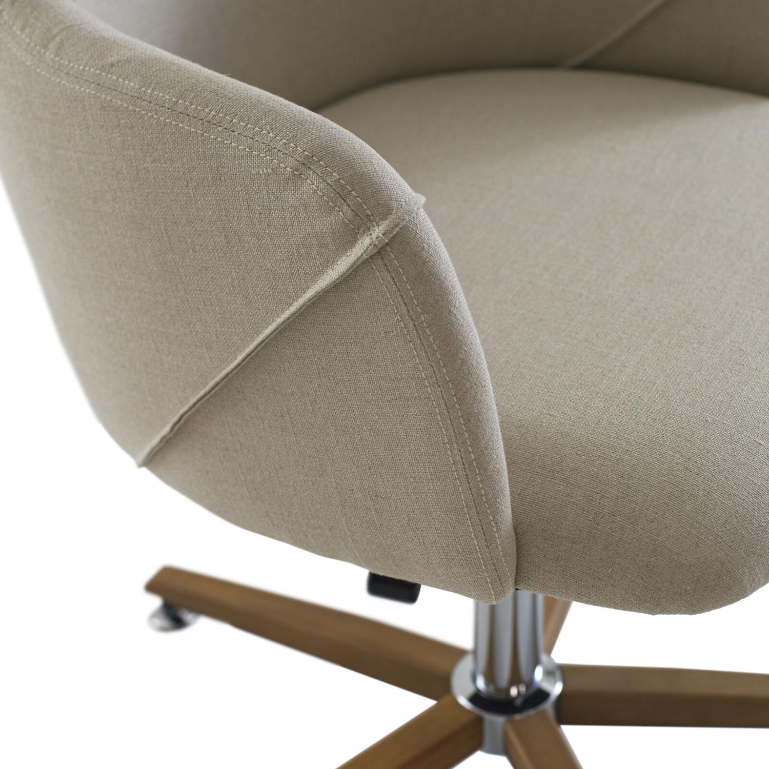 Koda Desk Chair Desk Chair Light Neutral - Andrew Martin Other Fabric