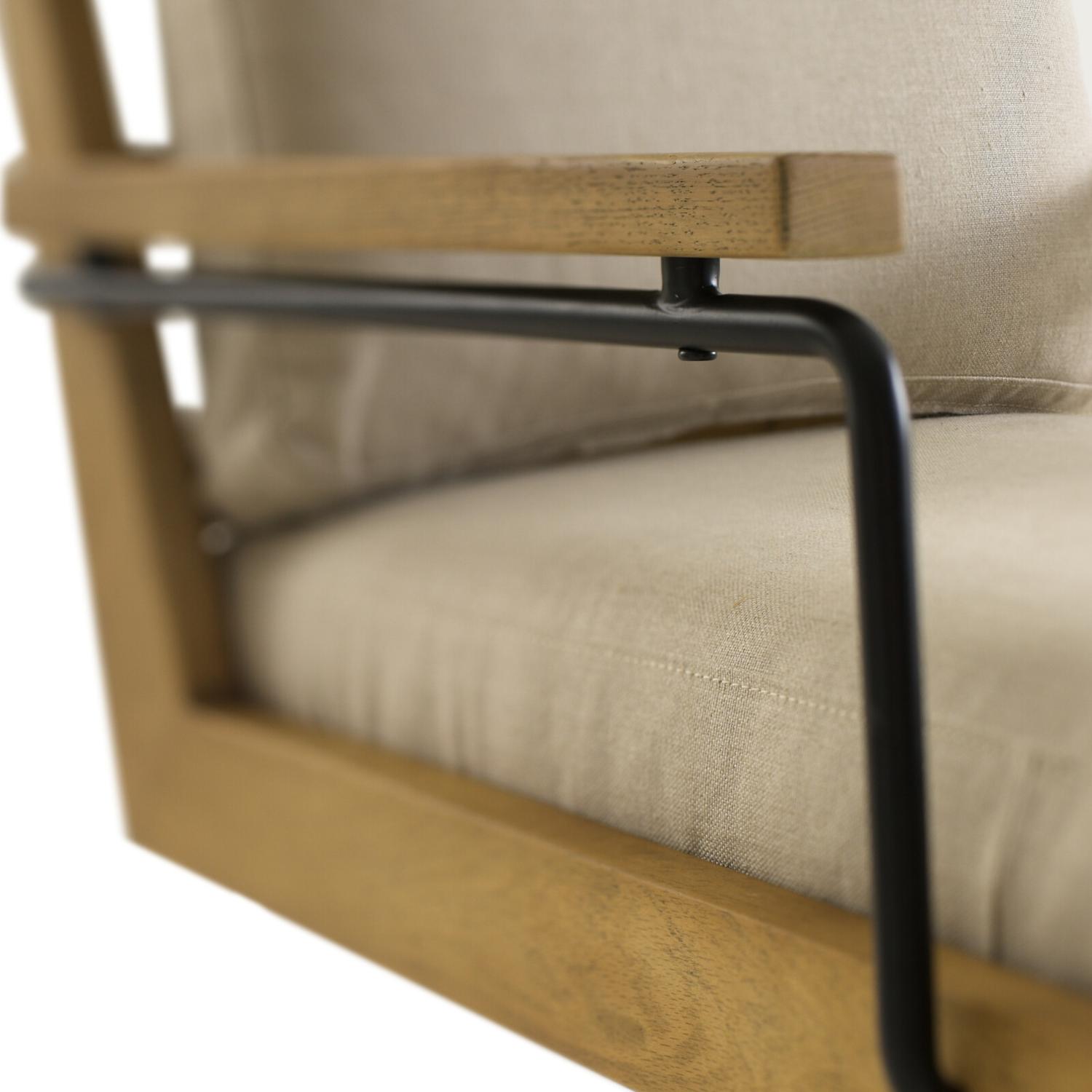 Malik Desk Chair Desk Chair Light Neutral - Andrew Martin Other Fabric