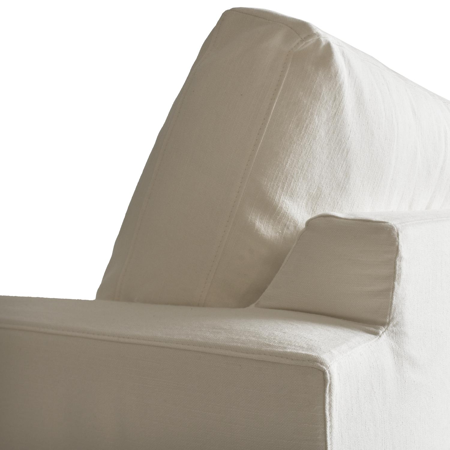 Strand Sofa Sofa White Light Neutral - Andrew Martin Linen