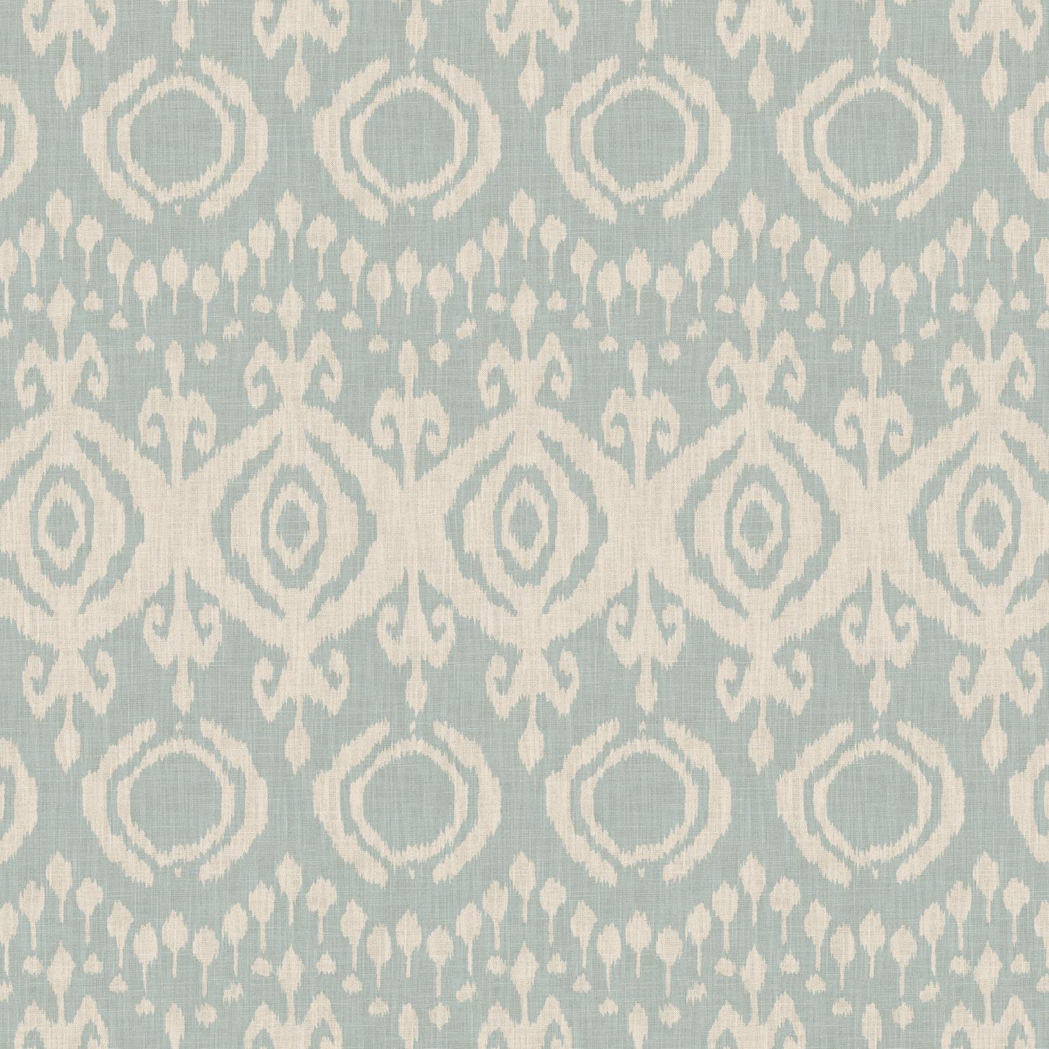 Volcano Powder Sustainable Feather Cushion 55cm X 55cm - Andrew Martin Eco-conscious Linen Blend Viscose Blend Ikat