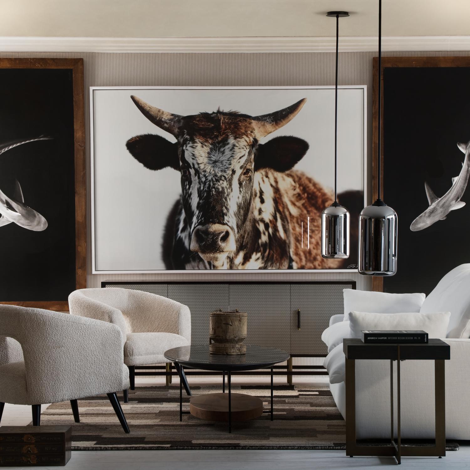 Buco Chair Armchair Light Neutral White - Andrew Martin Boucle