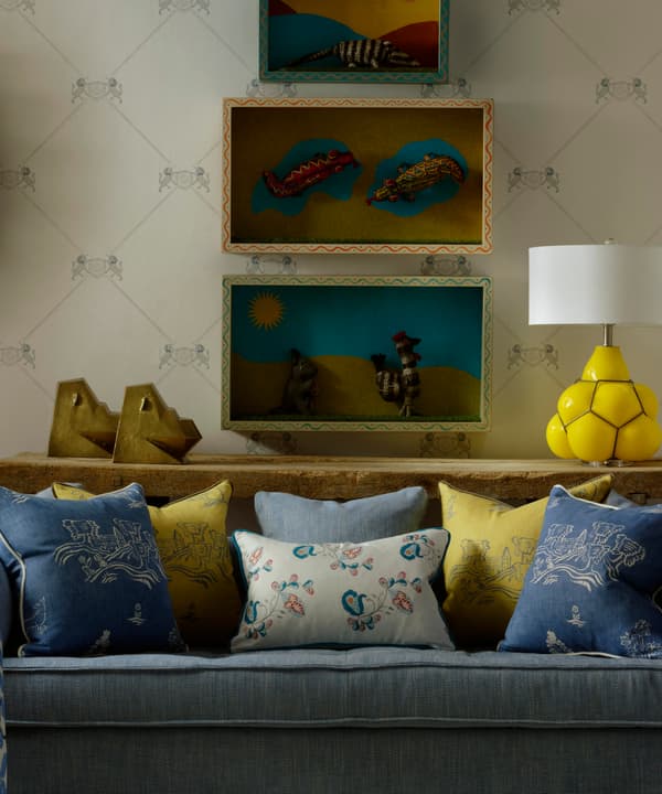 Psycho Sprig Tropical Yellow Fabric | Kit Kemp Collection - Andrew