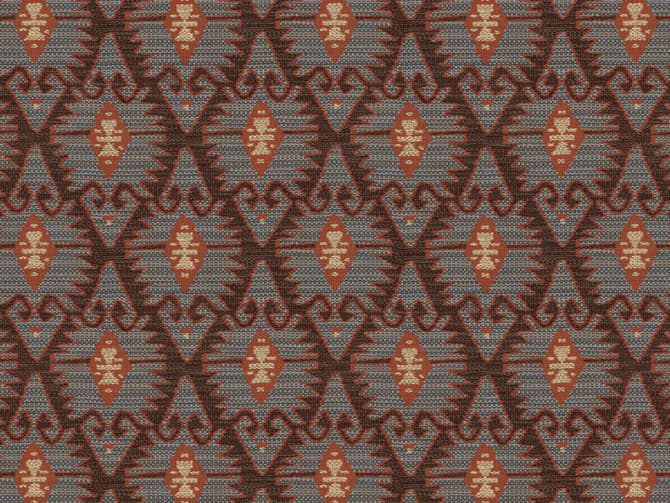Espiga Blue Fabric - Andrew Martin