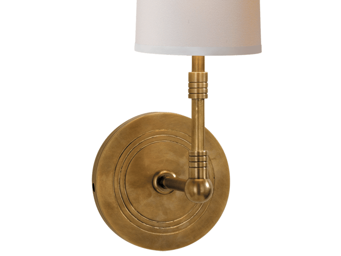 Ziyi Wall Light in Hand-Rubbed Antique Brass - Andrew Martin