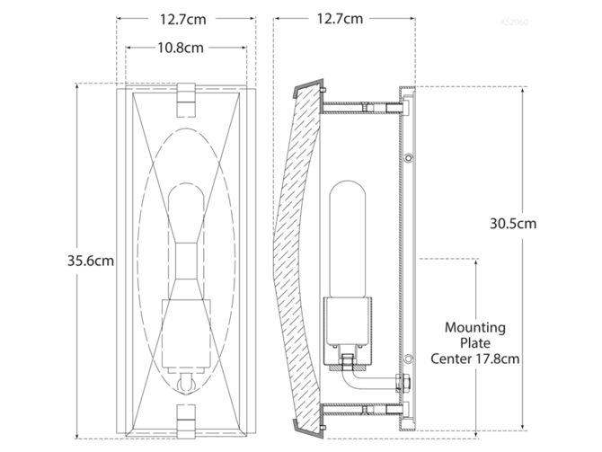 Castle Peak Wall Light in Soft Brass Andrew Martin