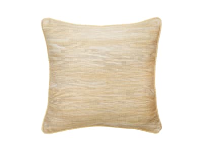 Cushion in mellow yellow brush marks