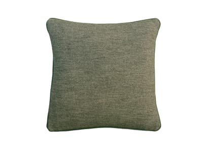 Cushion with herringbone weave in zucchini