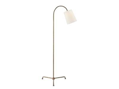 floor lamp in gilded iron