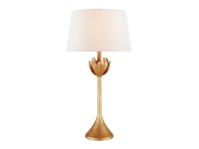 Table Lamp in gold leaf