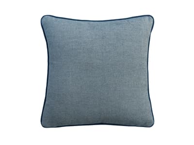 Cushion in blue-grey weave