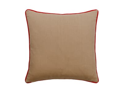 Vibrant woodland embroidery cushion