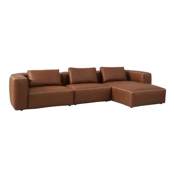 Joshua Sectional Sofa | Leather Corner Sofa - Andrew Martin thumbnail
