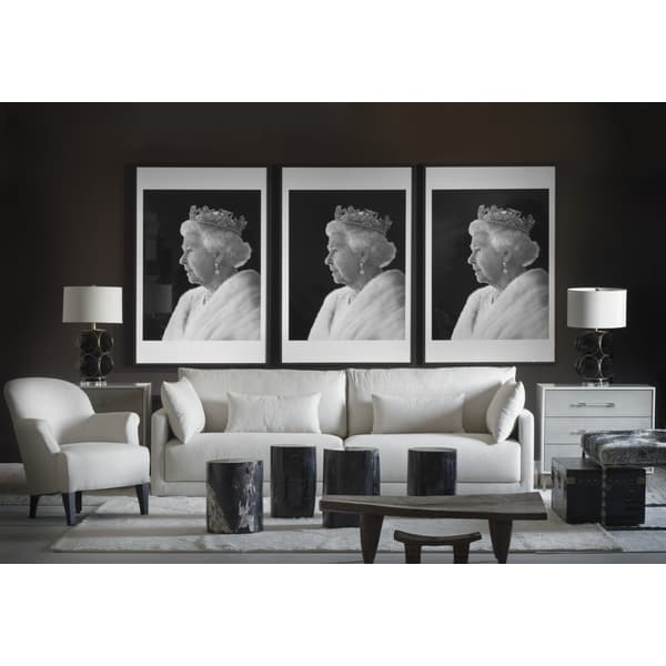 HM Queen Elizabeth II in profile, Photographic Artwork, Black & White Andrew Martin thumbnail