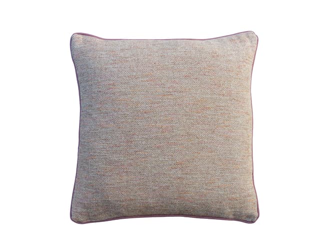 Cushion with herringbone weave in biscotti