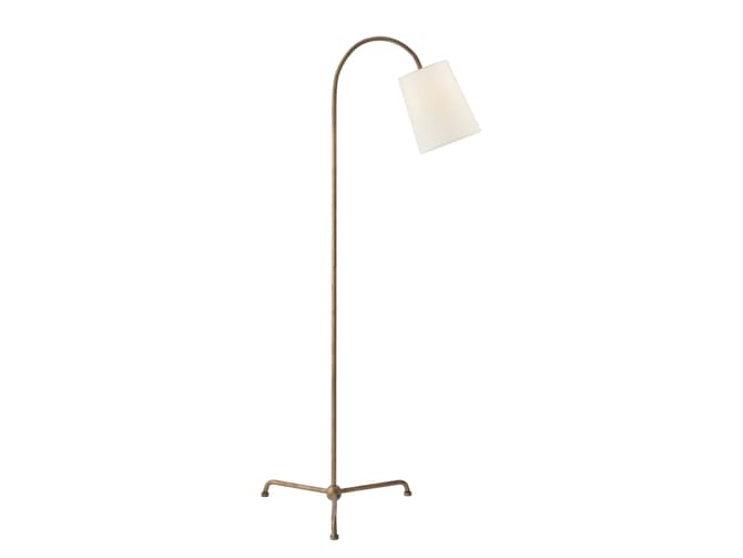 floor lamp in gilded iron