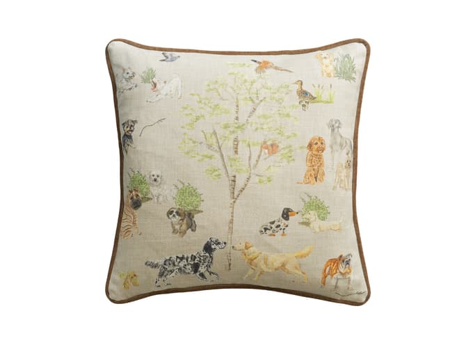 Luxury Dog Print Cushion