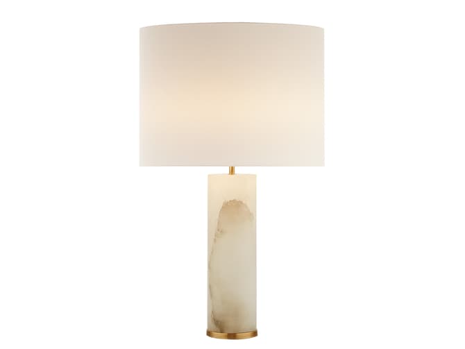 table lamp in alabaster