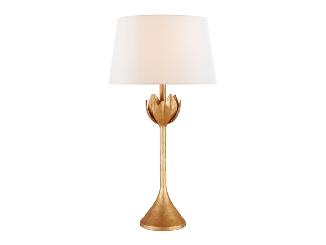 Table Lamp in gold leaf