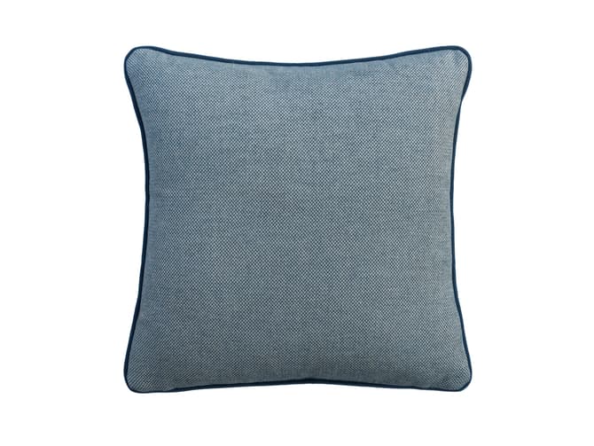 Cushion in blue-grey weave
