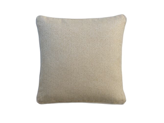 Cushion in a textured herringbone weave