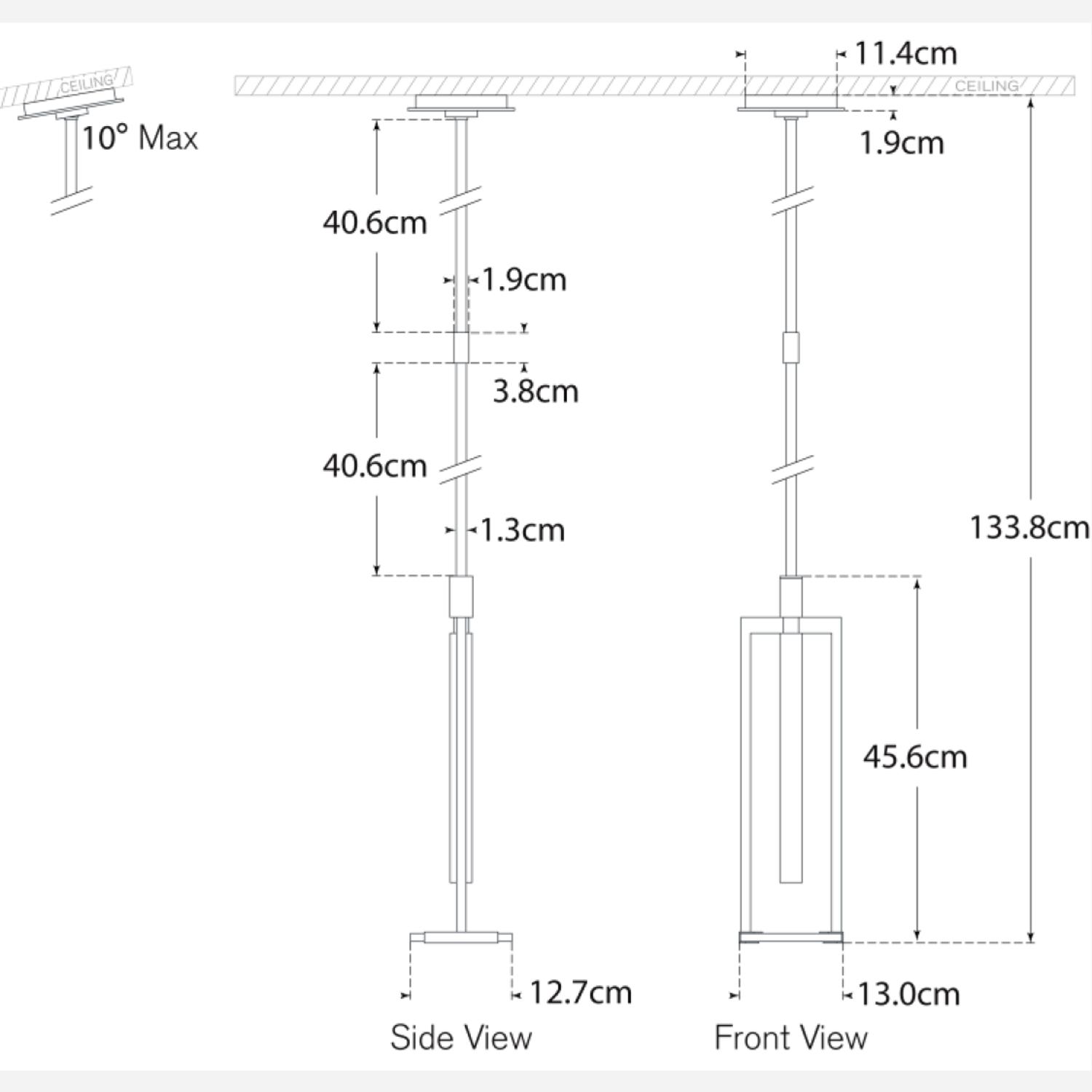 Melange Pendant Brass Pendant Light Medium Antique-burnished Brass - Andrew Martin