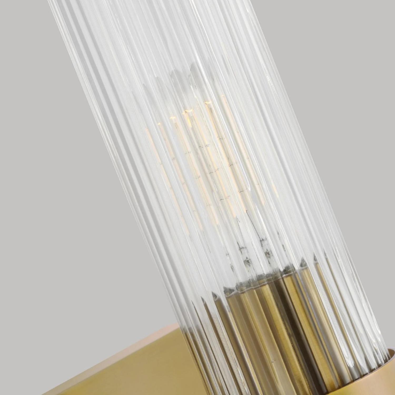 Geneva Wall Light Brass Light Burnished Brass - Andrew Martin