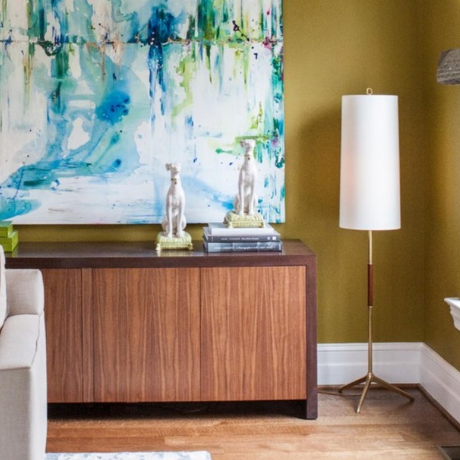 Frankfort Floor Lamp Brass Floor Lamp Hand-rubbed Antique Brass - Andrew Martin