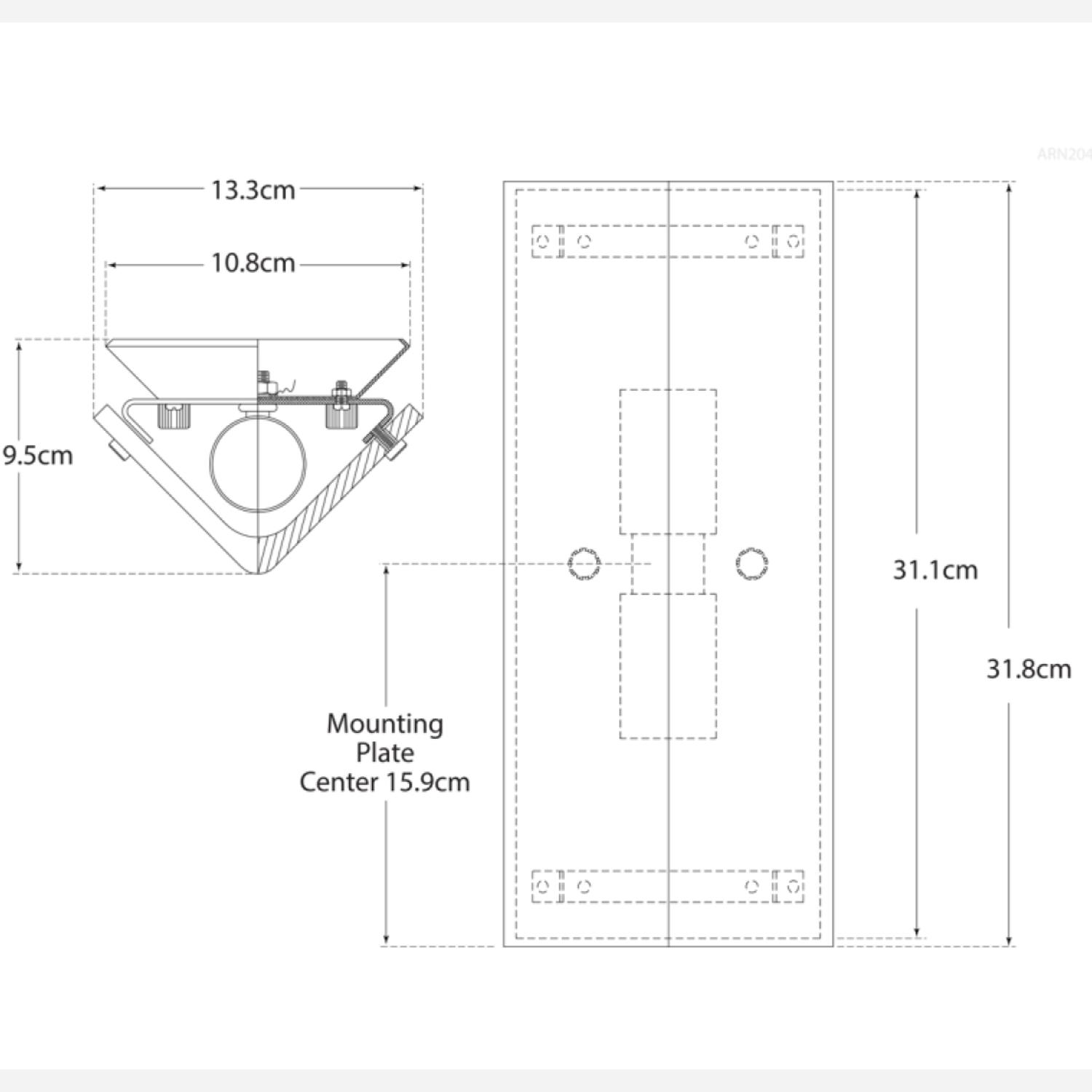 Clayton Wall Light Brass - Andrew Martin