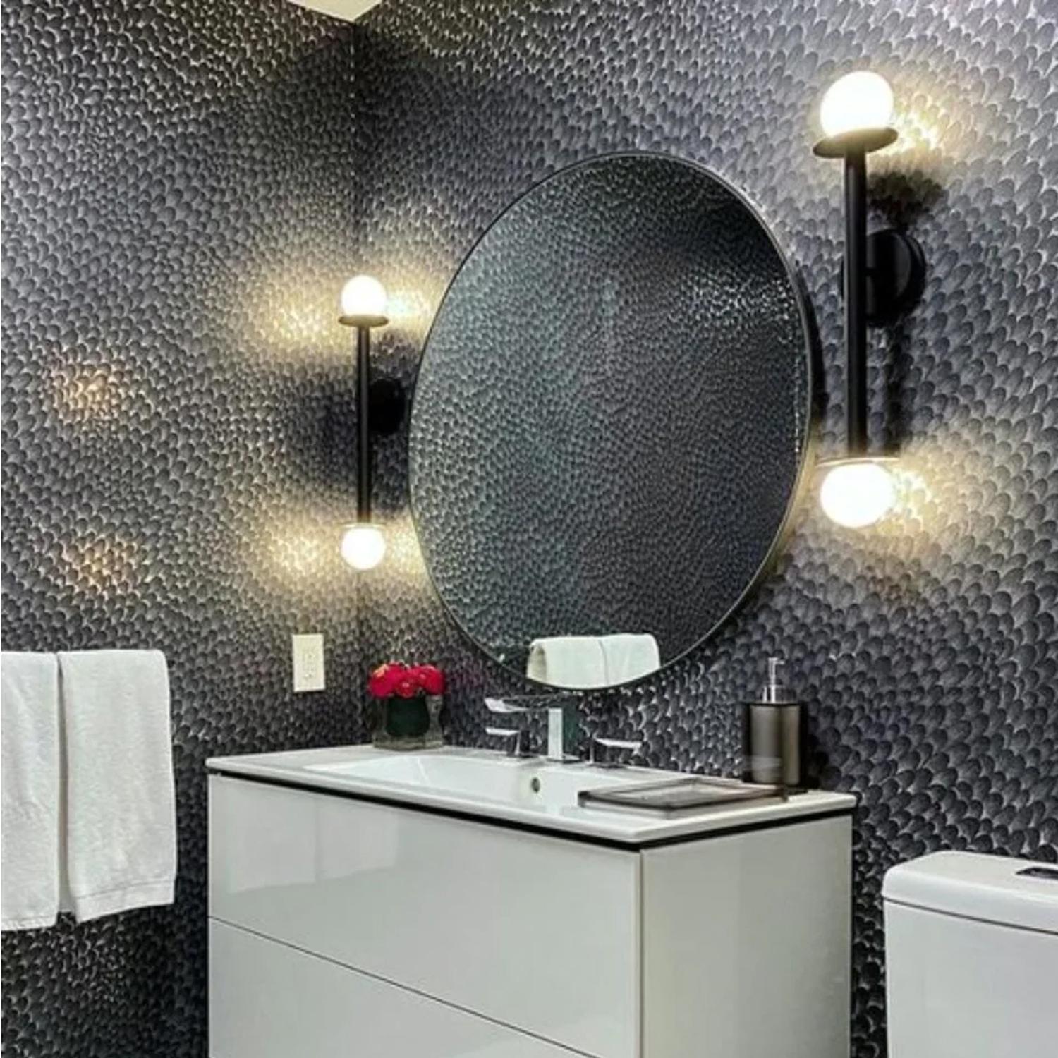 Nodes Double Wall Light Midnight Black Wall Light - Andrew Martin