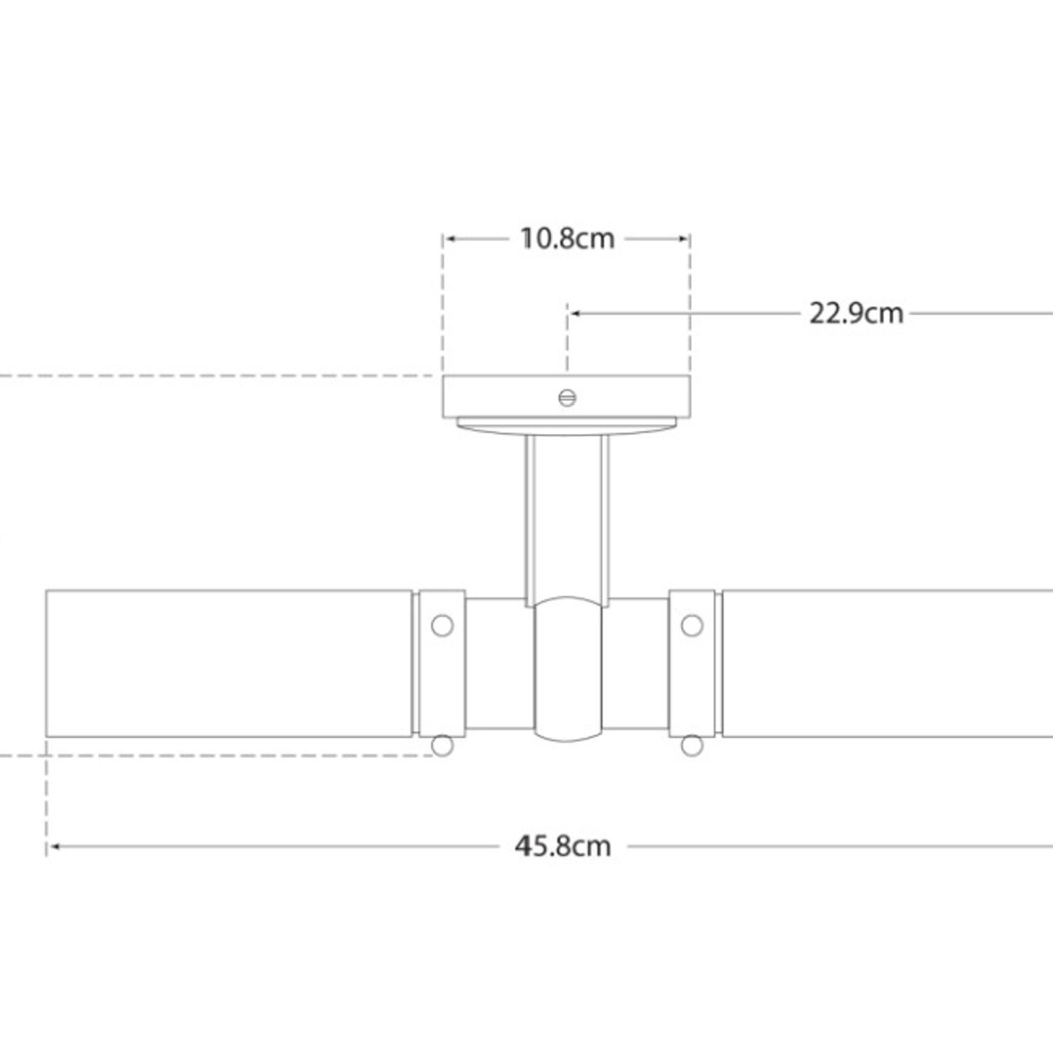Graydon Double Wall Light Nickel Light Polished Nickel - Andrew Martin