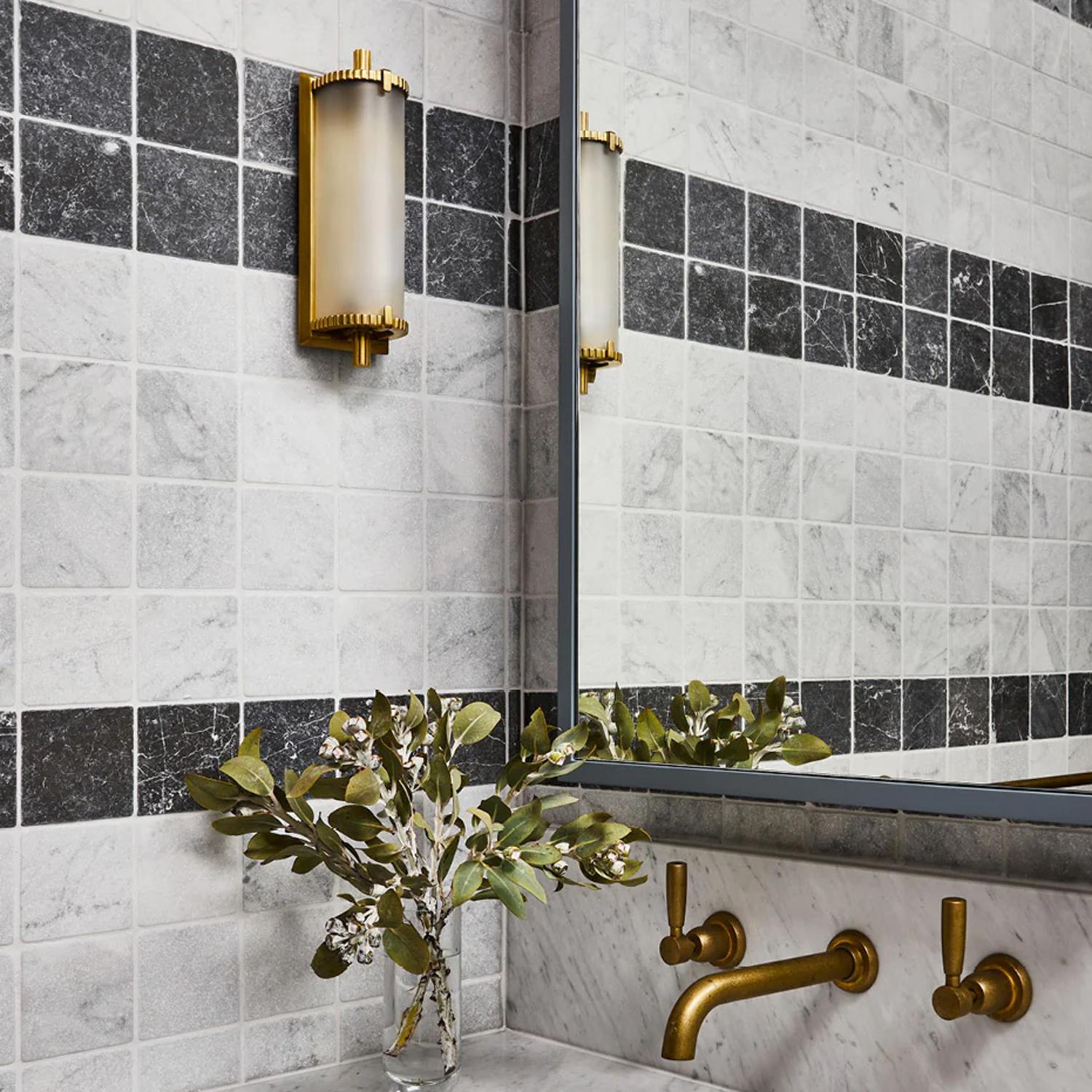 Calliope Short Wall Light Brass Wall Light Short - Andrew Martin