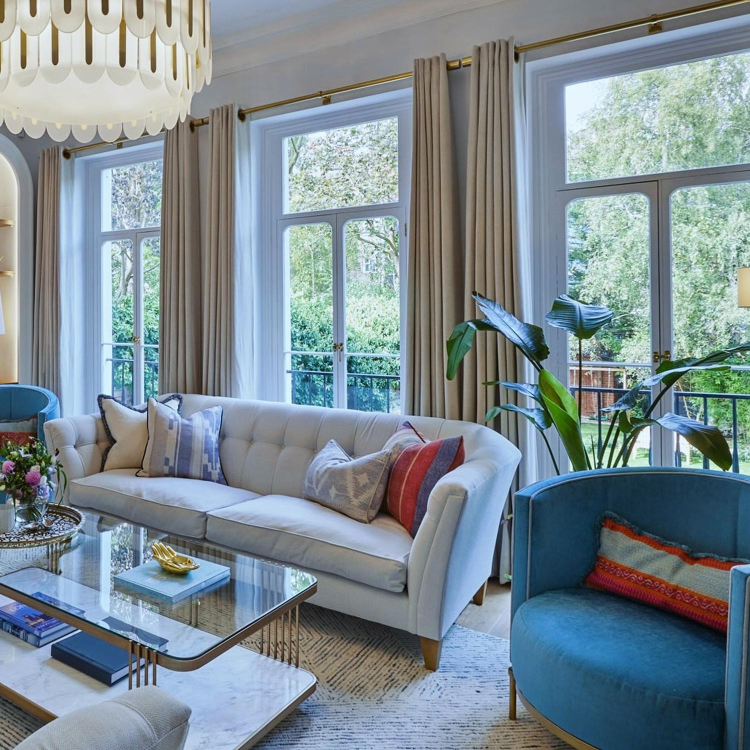 Basil Sofa Custom 3-4 Seater Custom Sofa - Andrew Martin