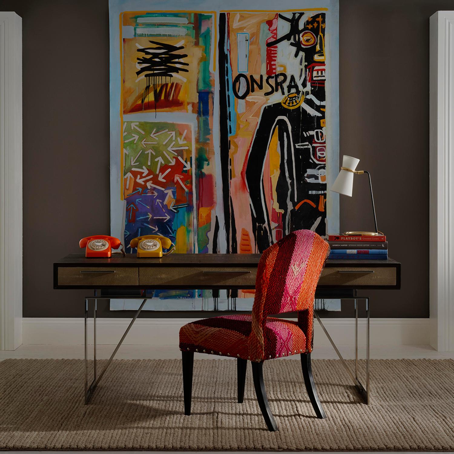 Clarkson Table Lamp Black Desk Lamp Antique Brass Black - Andrew Martin