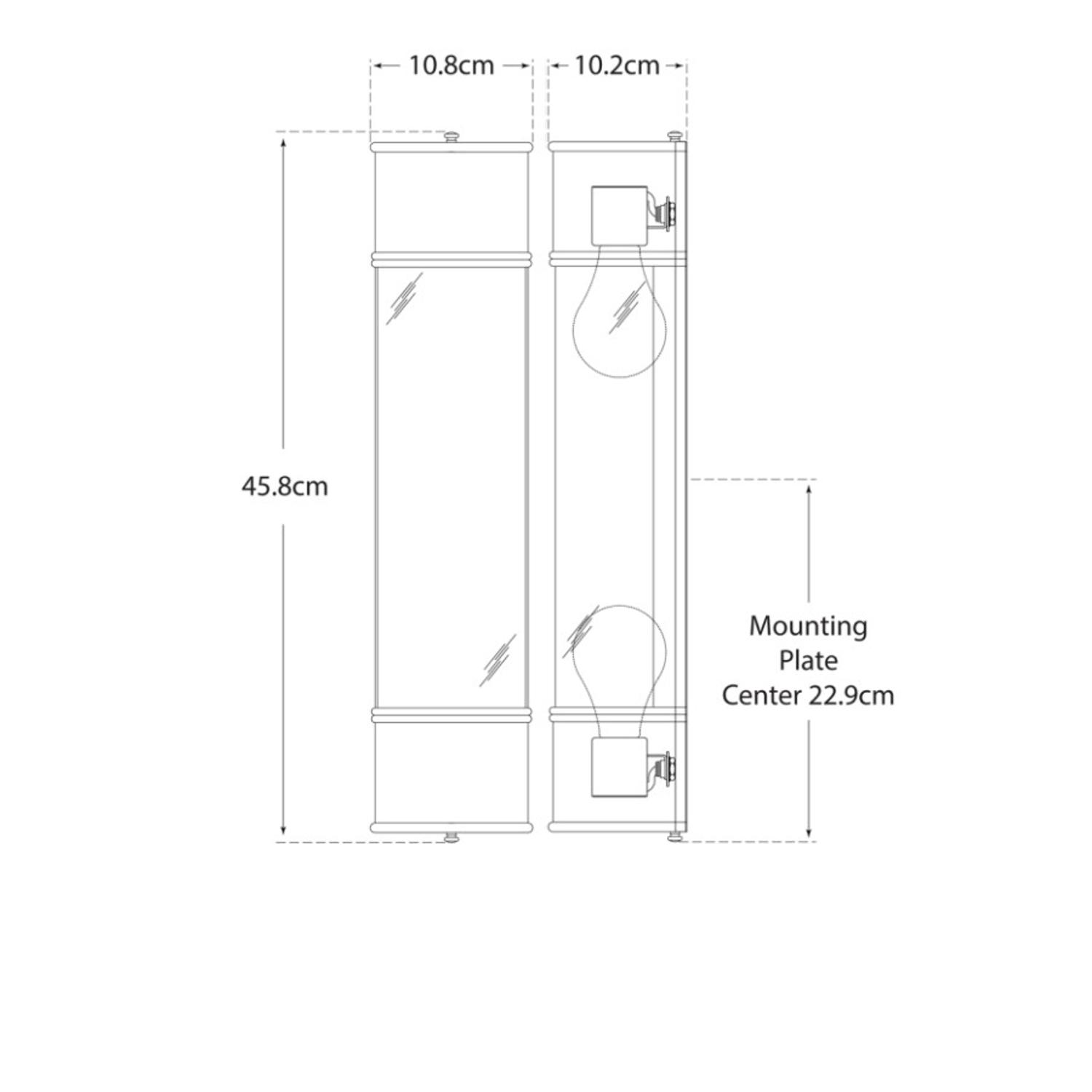 Oxford Large Wall Light Bronze Light Large - Andrew Martin