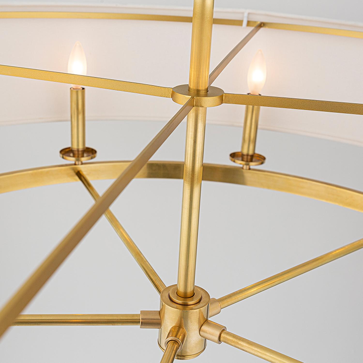 Durham Oval Pendant Brass Ceiling Light - Andrew Martin