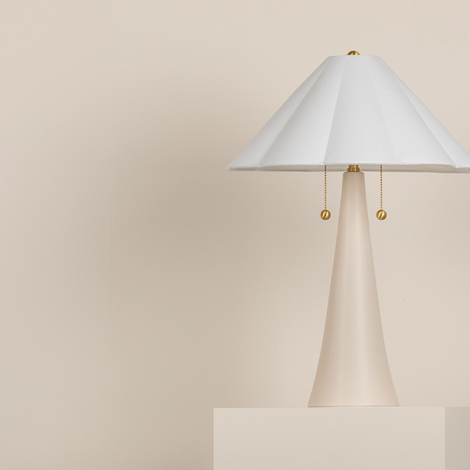Alana Table Lamp Light Brass Neutral - Andrew Martin