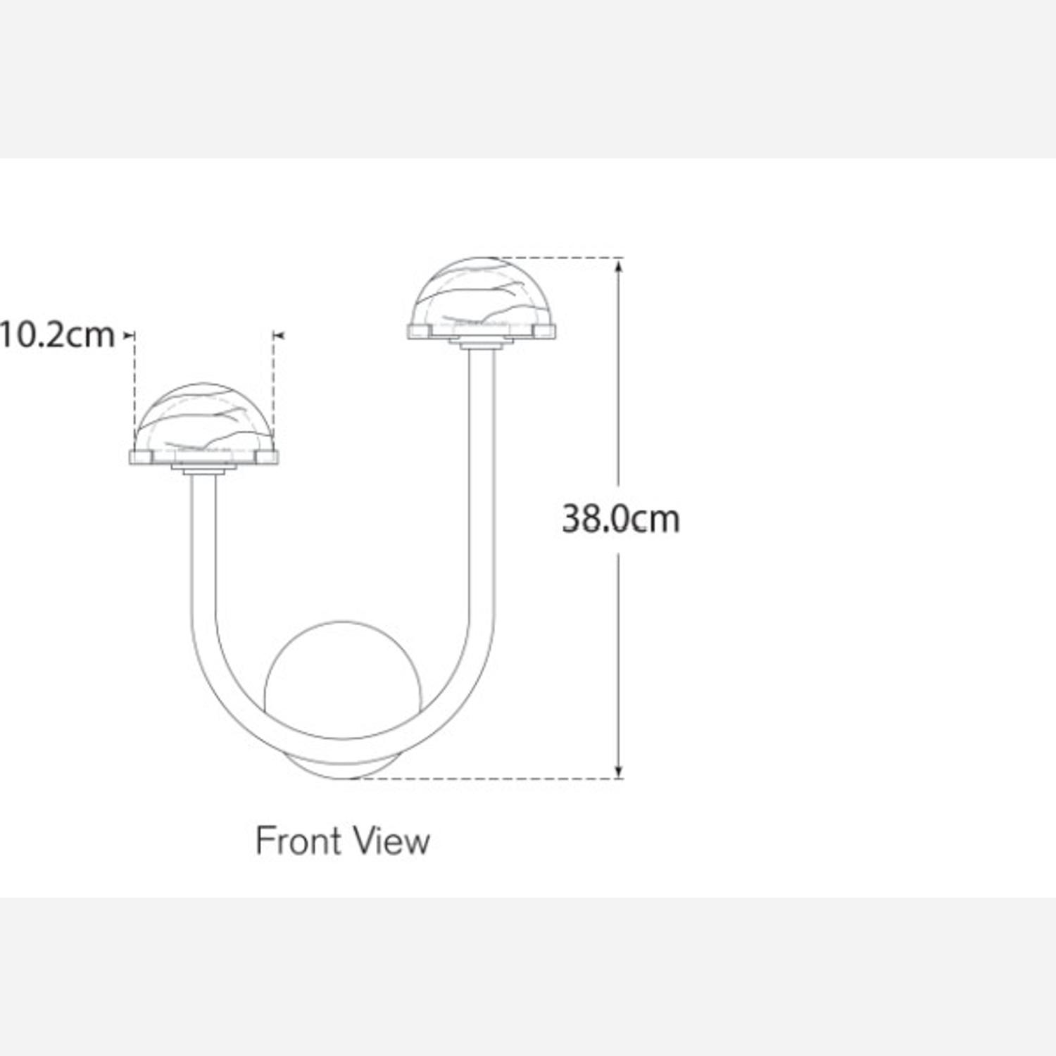 Pedra Left Brass Light Left Antique-burnished Brass - Andrew Martin