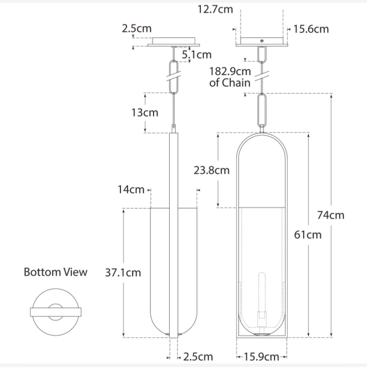 Melange Pendant Nickel Pendant Light Polished Nickel - Andrew Martin