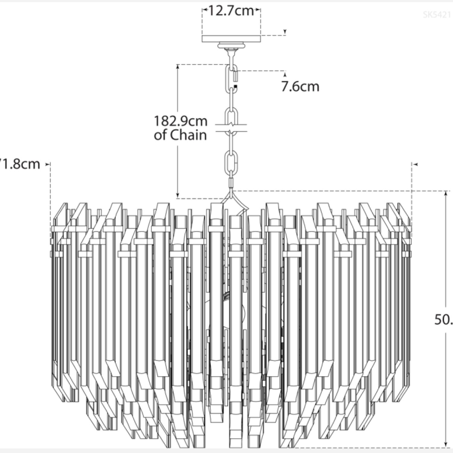 Adele Chandelier Nickel Polished Nickel - Andrew Martin