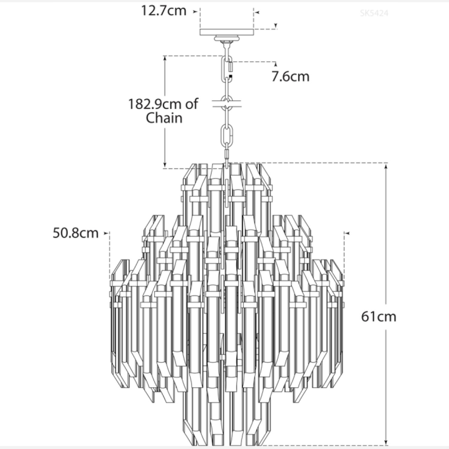 Adele 4 Tier Chandelier Brass Hand-rubbed Antique Brass - Andrew Martin
