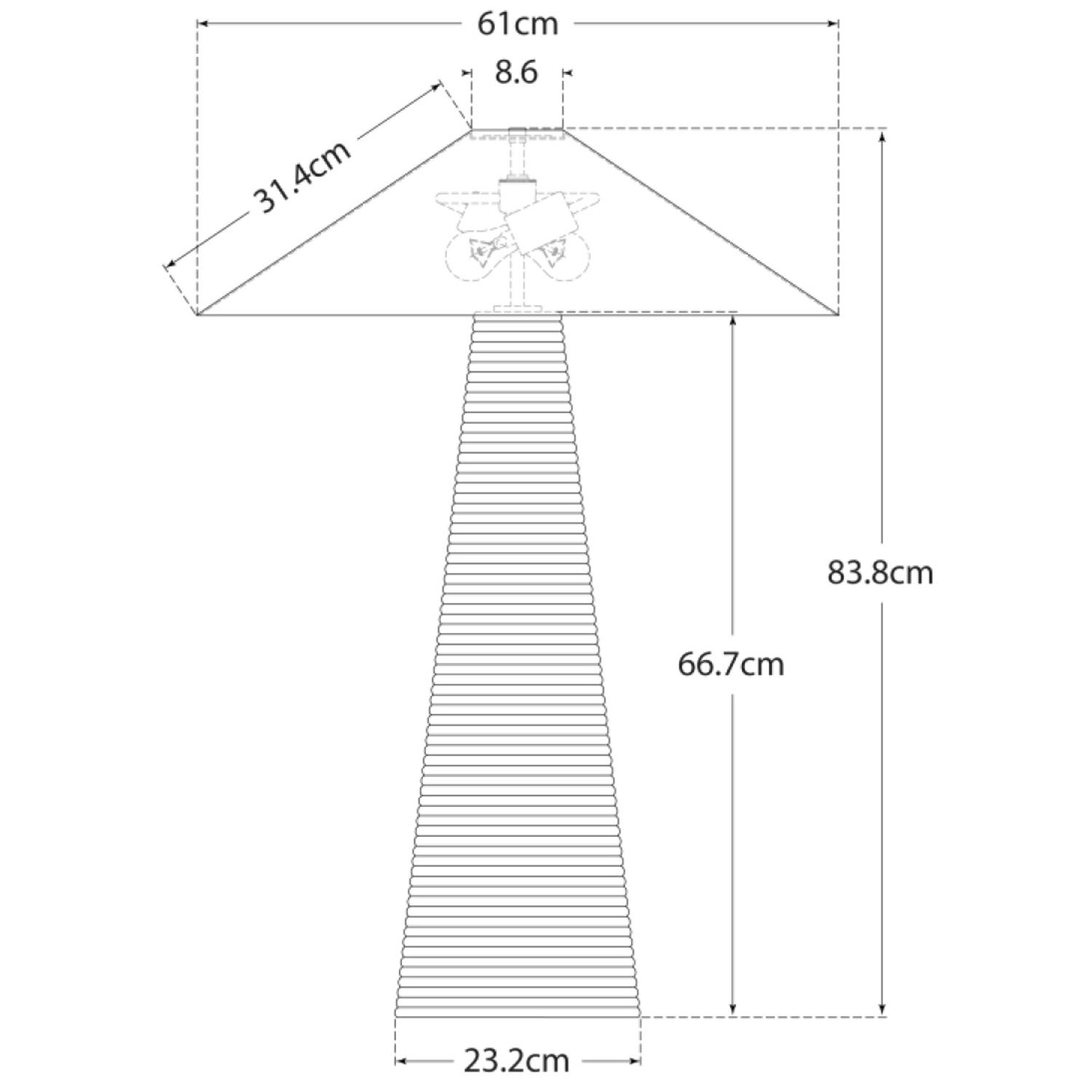 Miramar Table Lamp Bronze Table Lamp Crystal Bronze - Andrew Martin