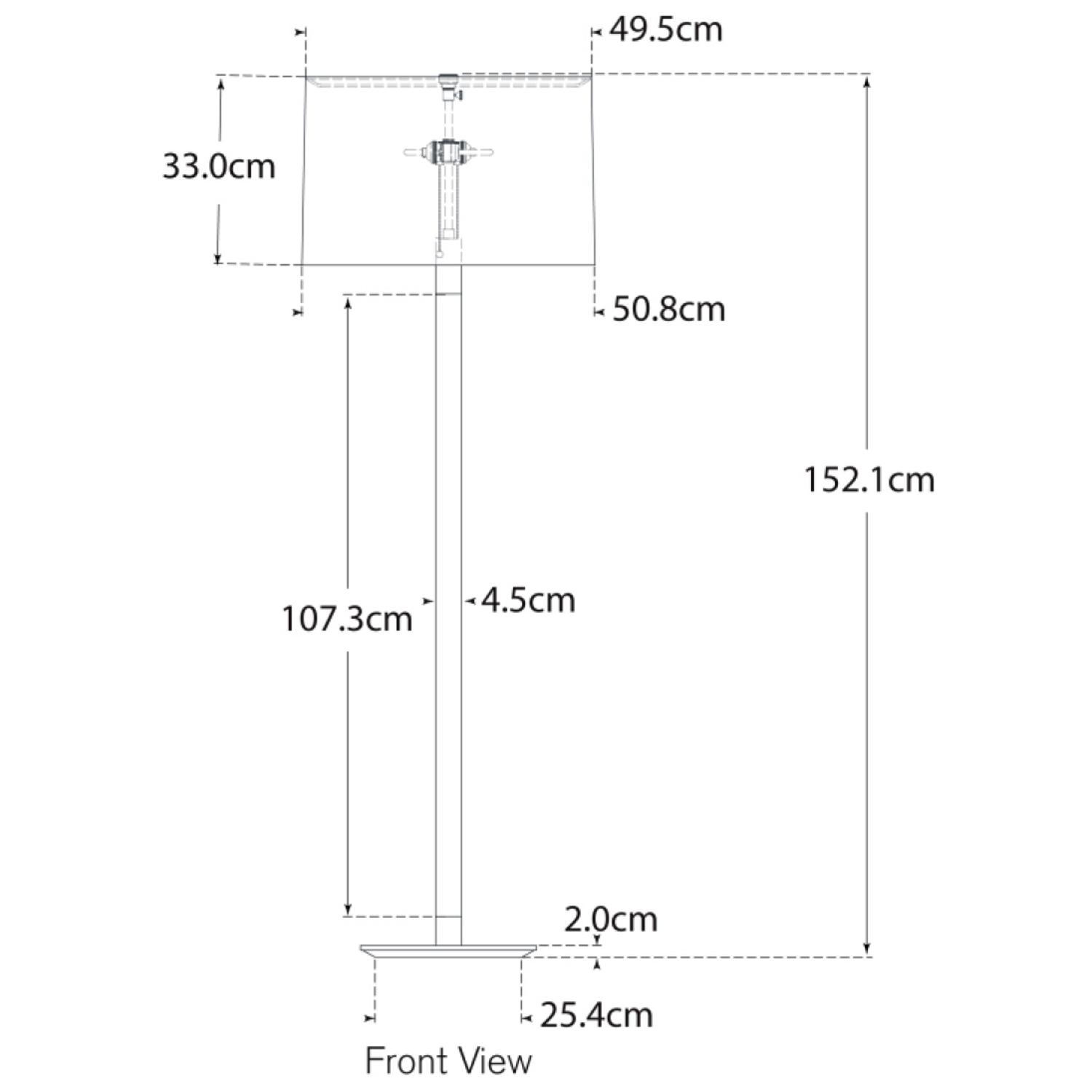 Riga Floor Lamp Floor Lamp Polished Nickel Clear Glass - Andrew Martin