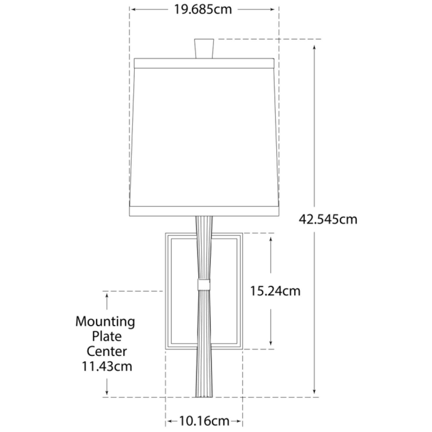 Refined Rib Wall Light Nickel Wall Light China White Polished Nickel - Andrew Martin
