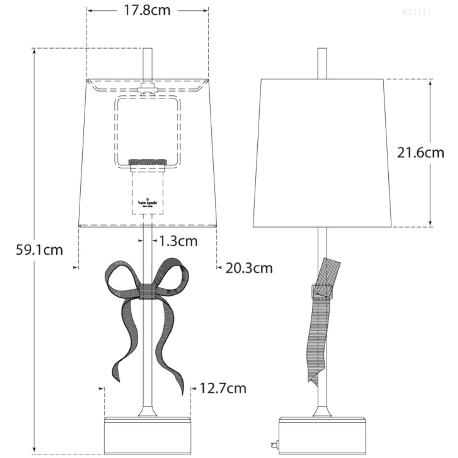 Ellery Table Lamp Nickel Table Lamp Polished Nickel - Andrew Martin