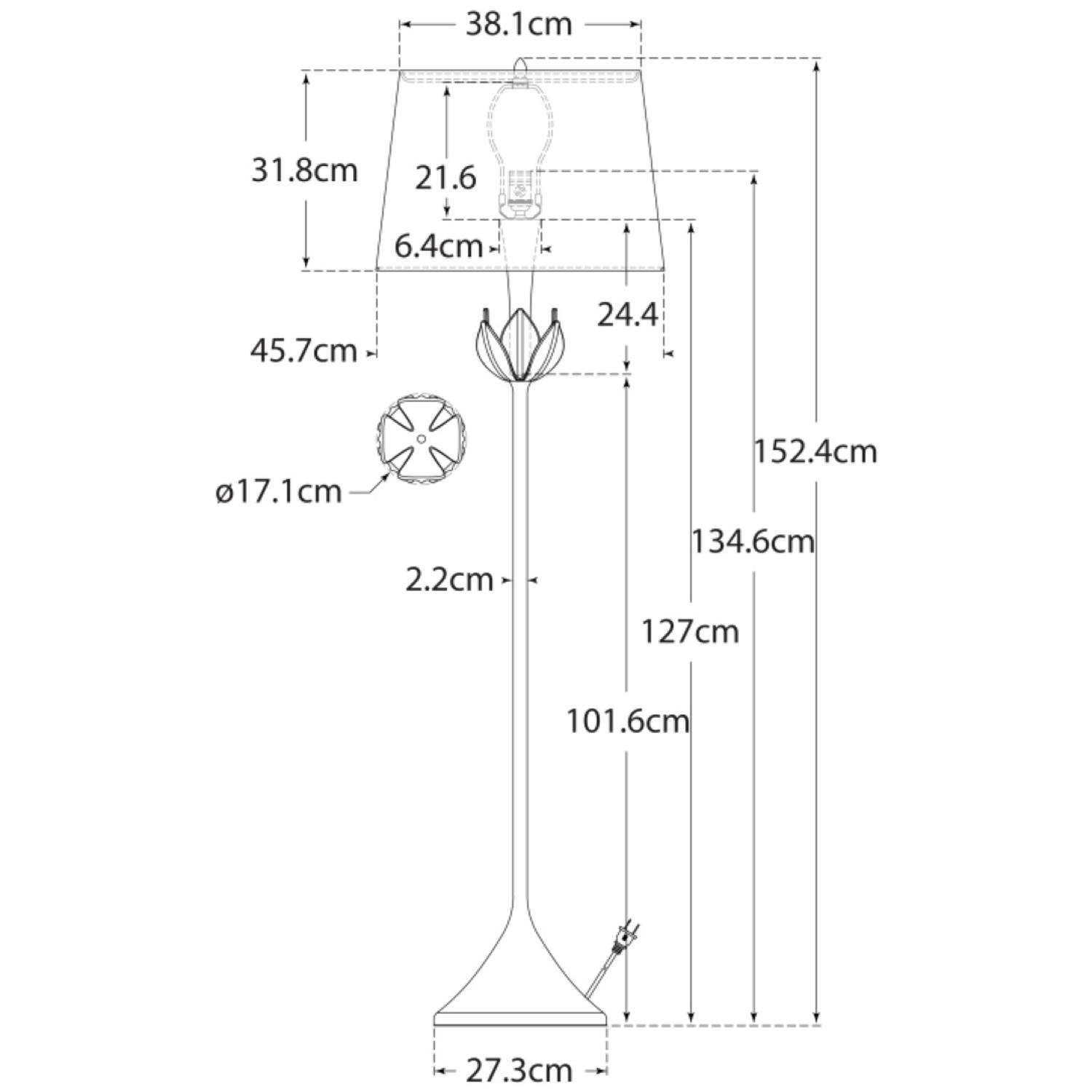 Alberto Floor Lamp White Floor Lamp Plaster White - Andrew Martin