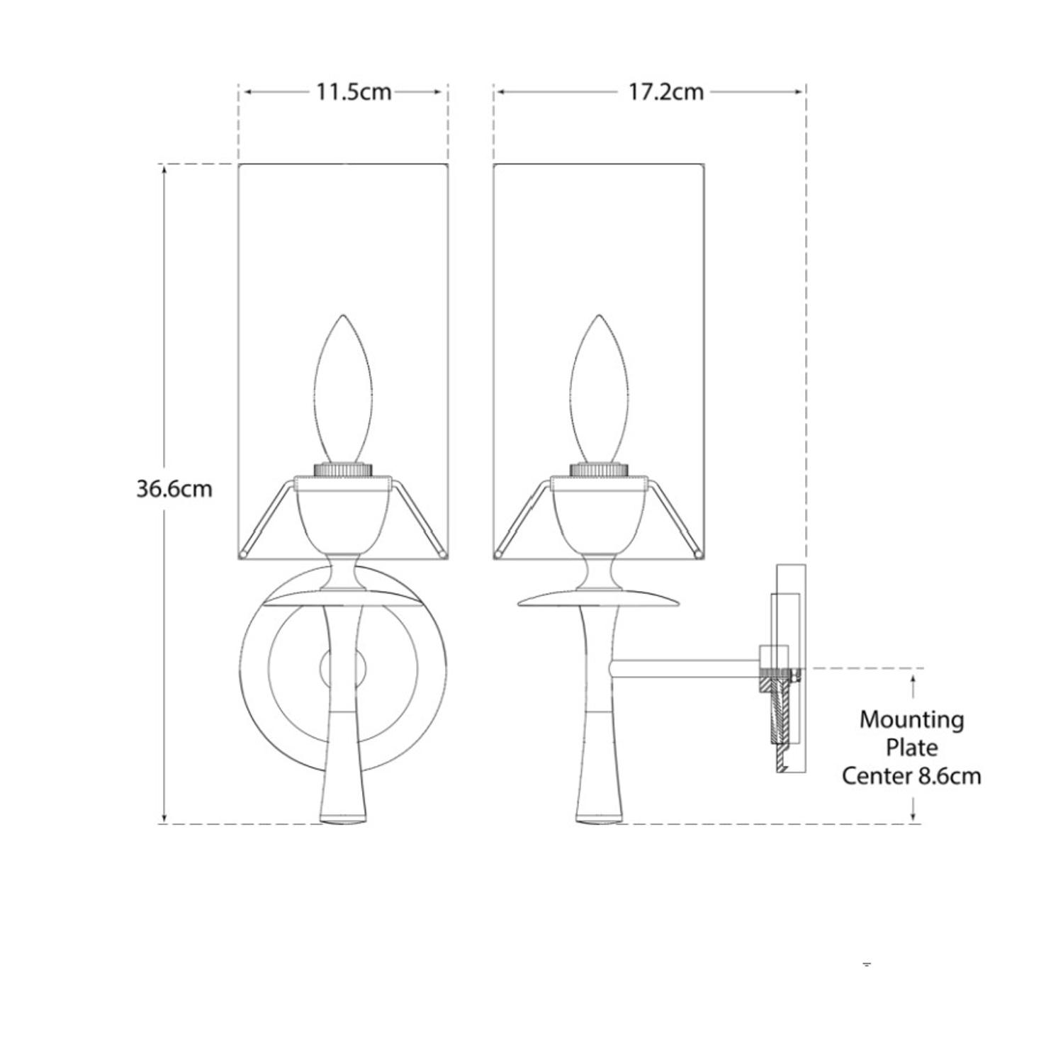 Drunmore Wall Light Bronze Light - Andrew Martin